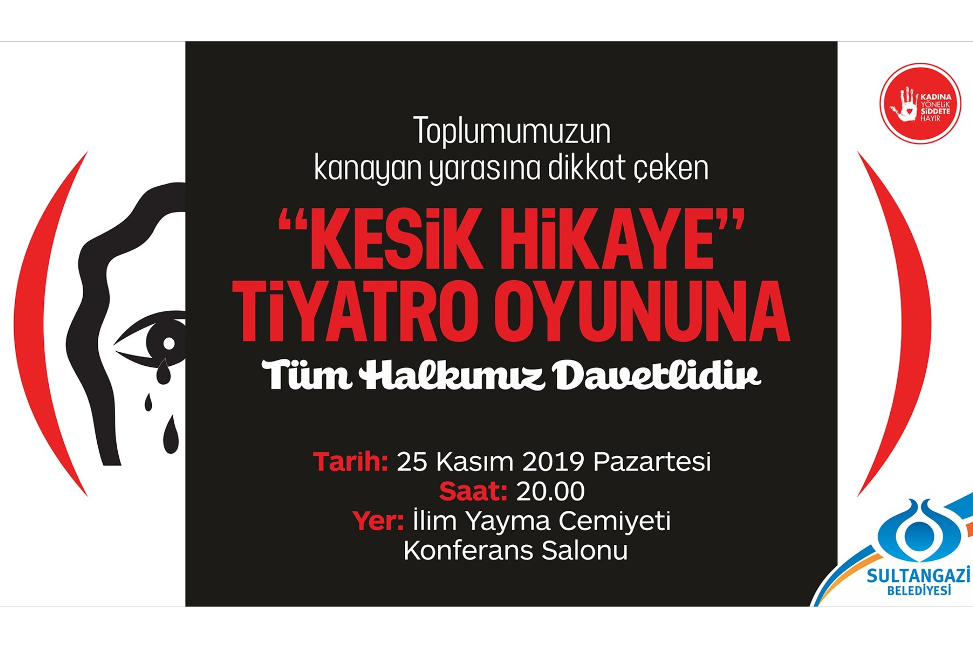 "Kesik Hikaye" Kadına Şiddete Dikkat Çekecek
