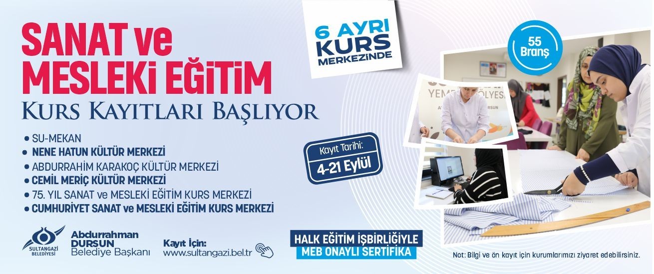 Kadın ve Aile Sanat ve Mesleki Eğitim Kurs Merkezleri